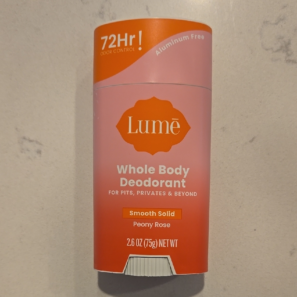 NEW Lume Whole Body Deodorant - Peony Rose